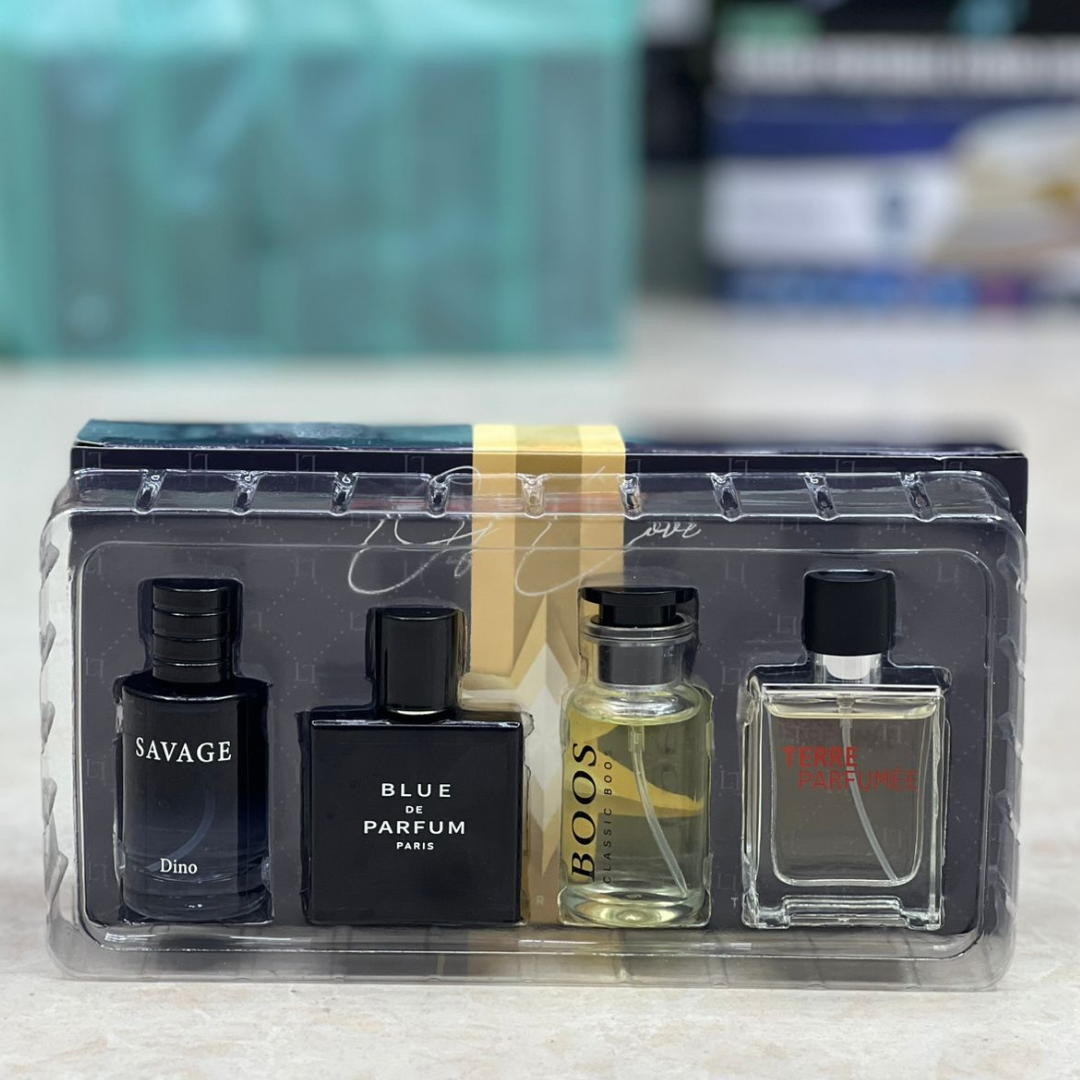Elegant Perfume Gift Box for Men – 4 in 1