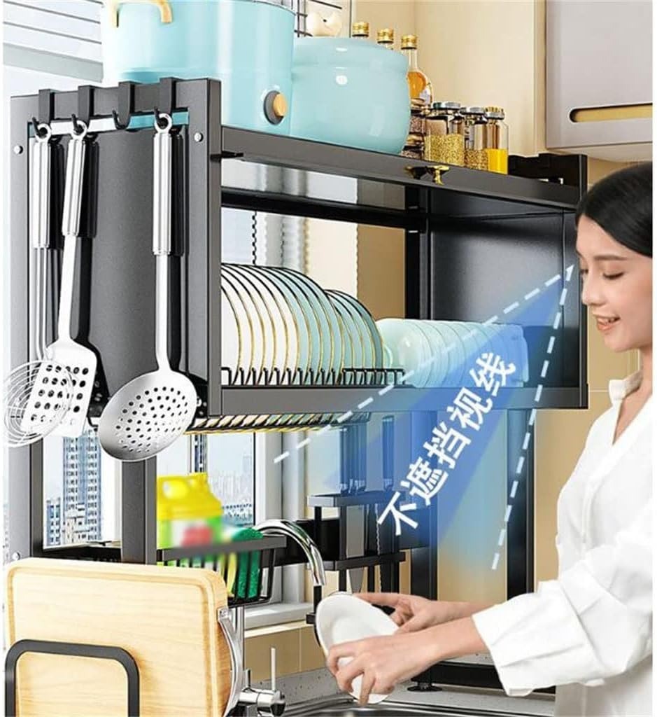 Multi-Functional Kitchen Sink Storage Shelf with Cabinet Door