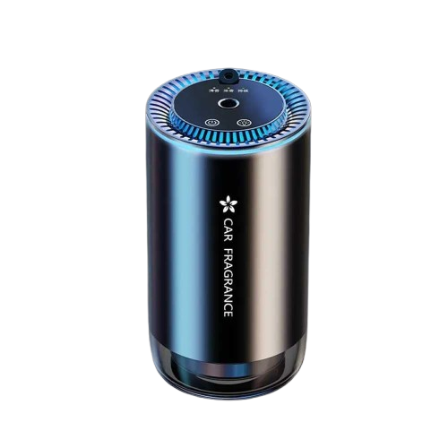 Smart Car Air Freshener - Automatic Essential Oils Aroma Diffuser - Auto On/Off Fragrance Fresheners with Starry Lights Projector