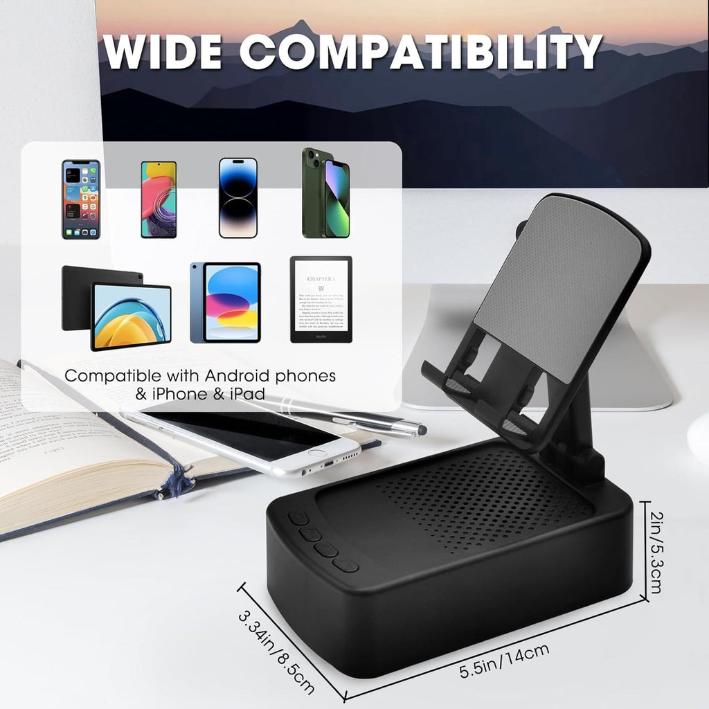 Roarswa 4-in-1 Mobile Phone Holder with HD Bluetooth Speaker