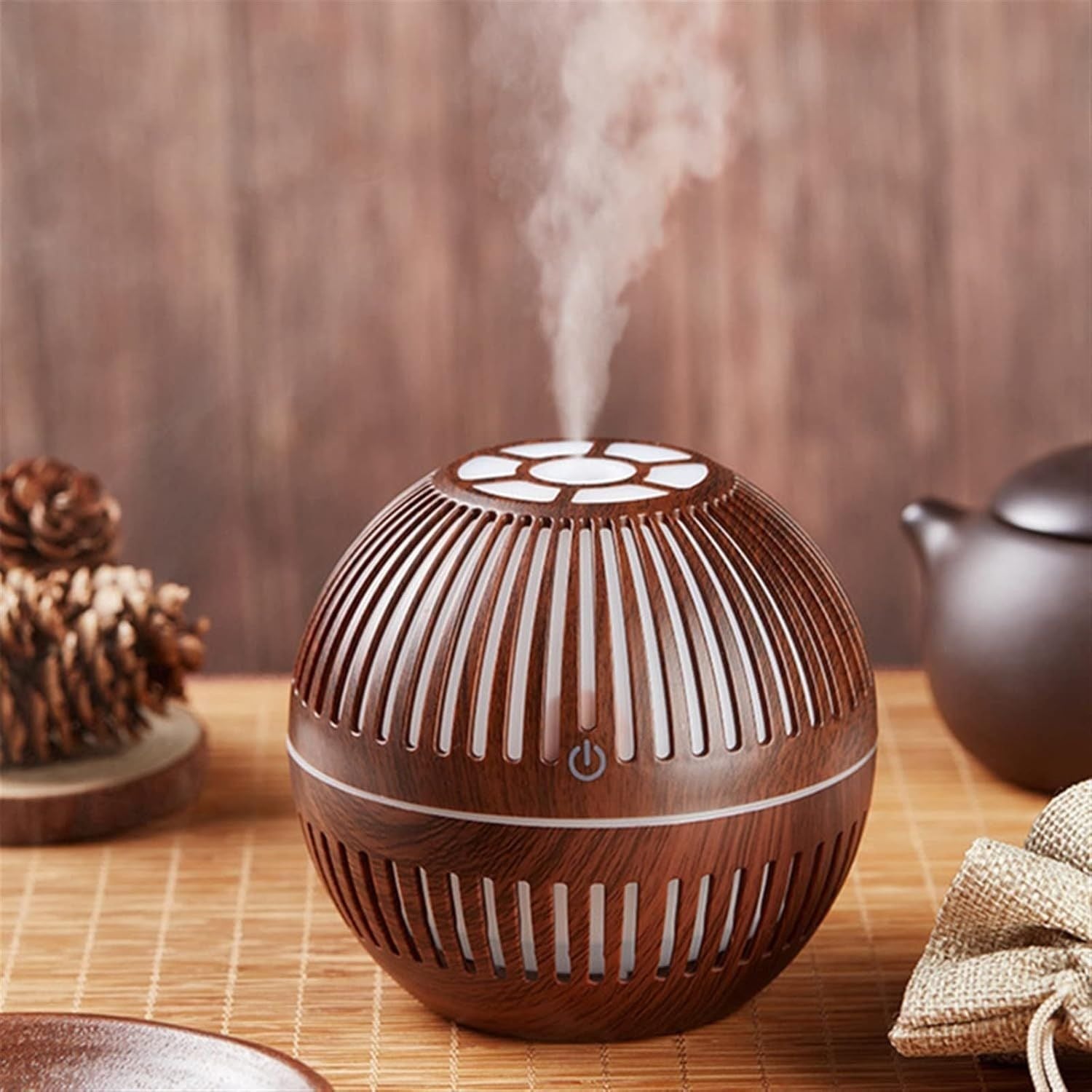 Ultrasonic Aroma Diffuser with 7-Color Lighting